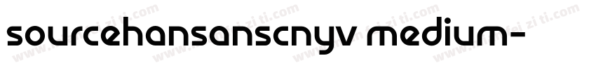 sourcehansanscnyv medium字体转换